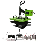 High Quality Sublimation 8 in 1 Combo Heat Press Machine for Printing T-shirt Shoes Plate Cap
