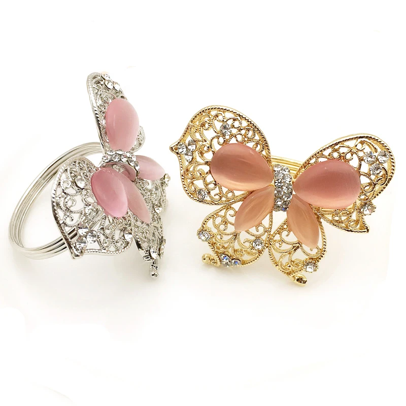 High Quality Gold/Silver Color Butterfly Napkin Ring Metal Napkin Ring Holder Wedding Dinner Napkin Ring table Decoration HWD58
High Quality Gold/Silver Color Butterfly Napkin Ring Metal Napkin Ring Holder Wedding Dinner Napkin Ring table Decoration HWD58