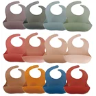 Factory Price Custom Waterproof Silicone Baby Bib With Pocket