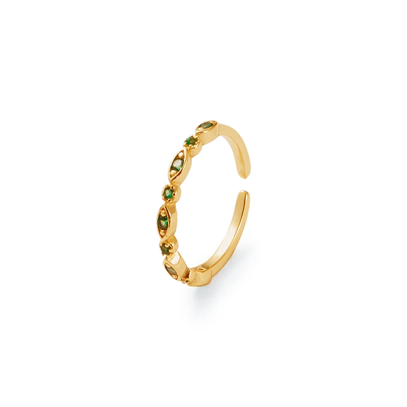 vintage delicate 925 sterling silver 18k gold plated green spinel inlaid resizable adjustable open ring for women
vintage delicate 925 sterling silver 18k gold plated green spinel inlaid resizable adjustable open ring for women