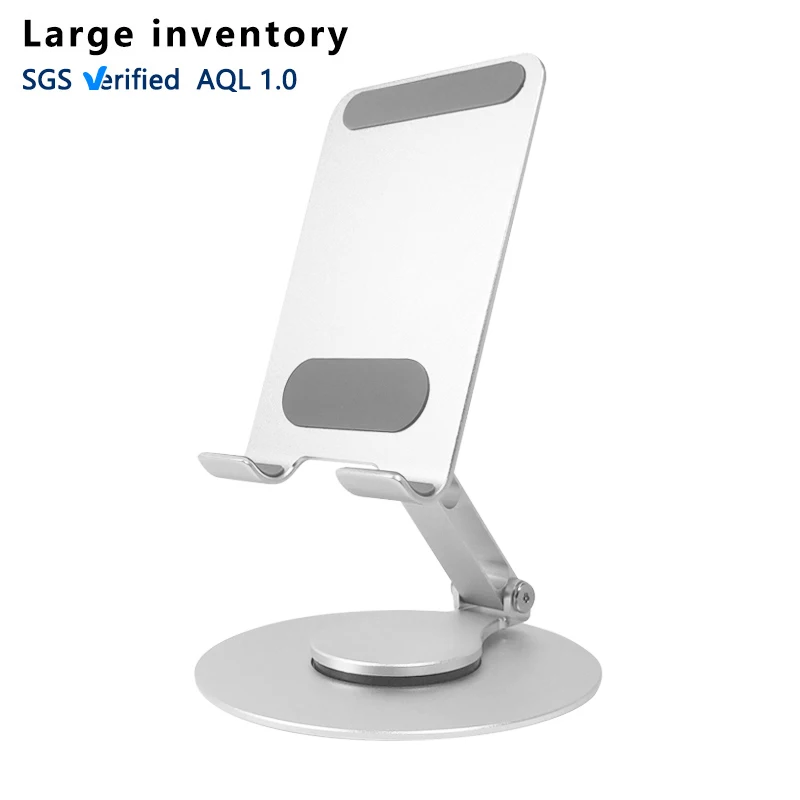 Original Factory 4.13 Inches Base Foldable Cell Phone Tablet Stand Aluminum Desktop 360 Rotating Mobile Phone Holder
Original Factory 4.13 Inches Base Foldable Cell Phone Tablet Stand Aluminum Desktop 360 Rotating Mobile Phone Holder