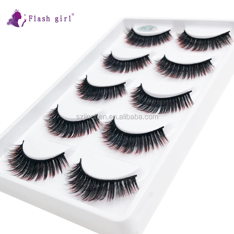 Newest hot sale good quality E10 5 pairs colorful mink eyelashes 16 styles beautiful and long eyelashes, Pink
Newest hot sale good quality E10 5 pairs colorful mink eyelashes 16 styles beautiful and long eyelashes, Pink