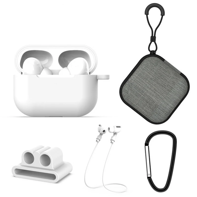 2022 New arrivals silicone pro case 5 in 1 set protective and storage bag for airpod pro case cover
2022 New arrivals silicone pro case 5 in 1 set protective and storage bag for airpod pro case cover
