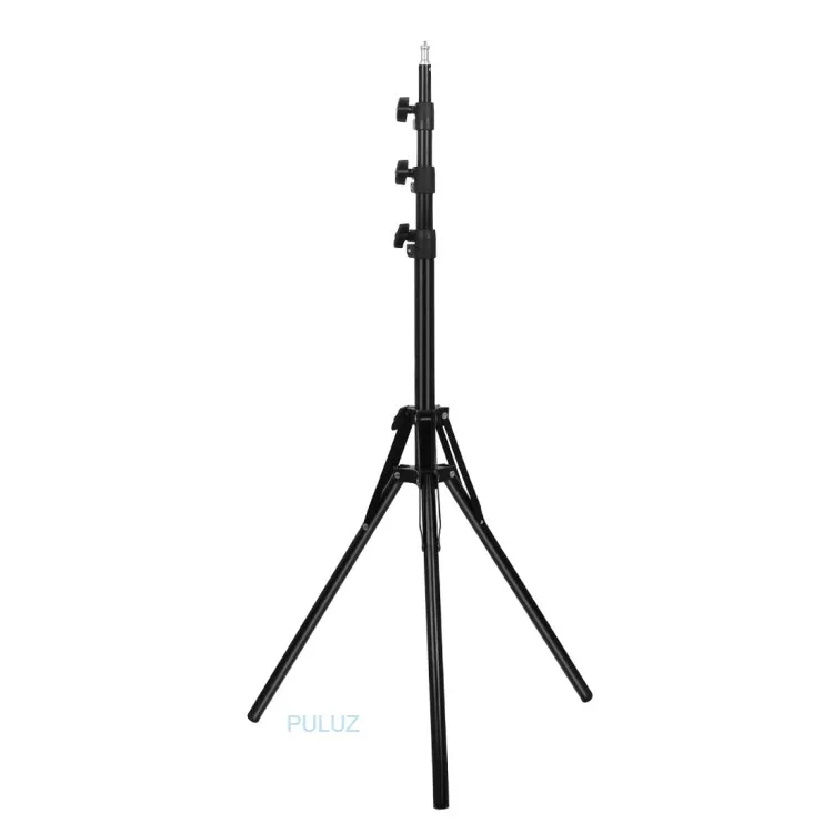 

Same Day Shipping PULUZ Foldable 4 Sections 1.8m Height Tripod Mount Holder for Vlogging Video Light Live Broadcast Kits, Black