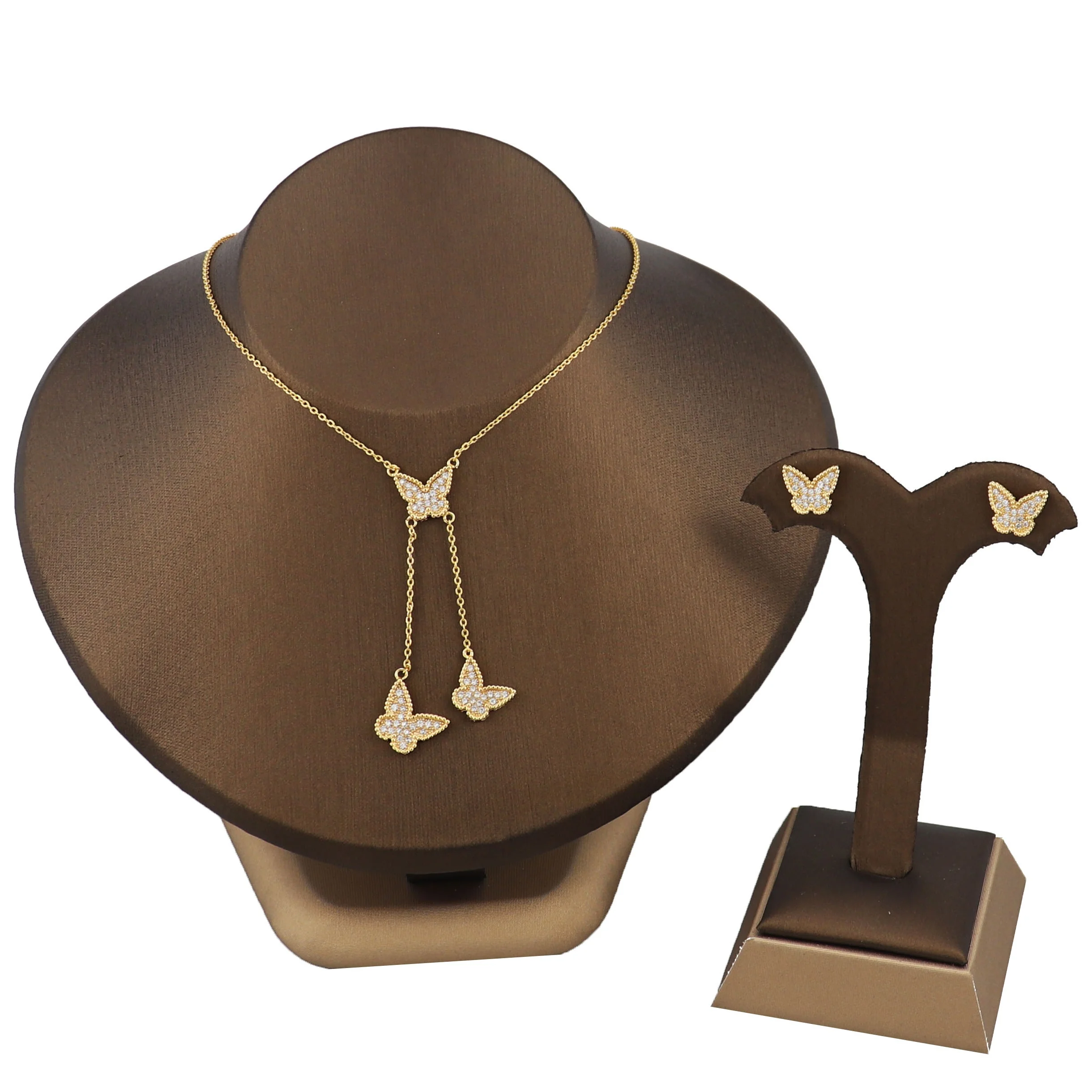 wholesale butterfly set jewelry 18k gold plated zircon necklace earrings dubai jewelry sets women
wholesale butterfly set jewelry 18k gold plated zircon necklace earrings dubai jewelry sets women
