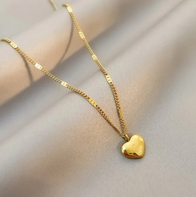 heart exquisite necklace titanium steel 18K gold meticulous versatile clavicle chain light luxury niche sweater chain
heart exquisite necklace titanium steel 18K gold meticulous versatile clavicle chain light luxury niche sweater chain