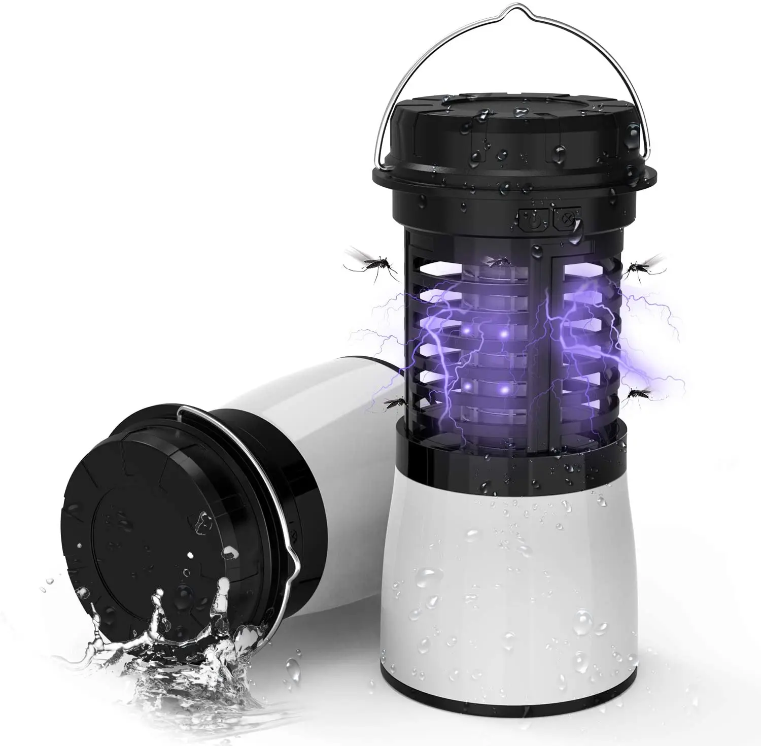 Waterproof Bug Zapper Camping Lantern LED Flashlight 3-in-1 Portable Rechargeable Compressible Tent Light Mosquito Killer Lamp
Waterproof Bug Zapper Camping Lantern LED Flashlight 3-in-1 Portable Rechargeable Compressible Tent Light Mosquito Killer Lamp