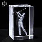 Customize 3d Laser blank Crystal Cube block For Wedding Souvenirs Gifts