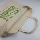 Wholesale reusable large canvas tote bags with custom printed logo shopping bag