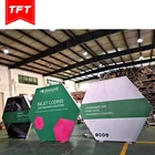 Trade Booth Fabric Booth Custom Aluminum Modular Frameless Led Light Box Fabric Trade Show Booth 10x10