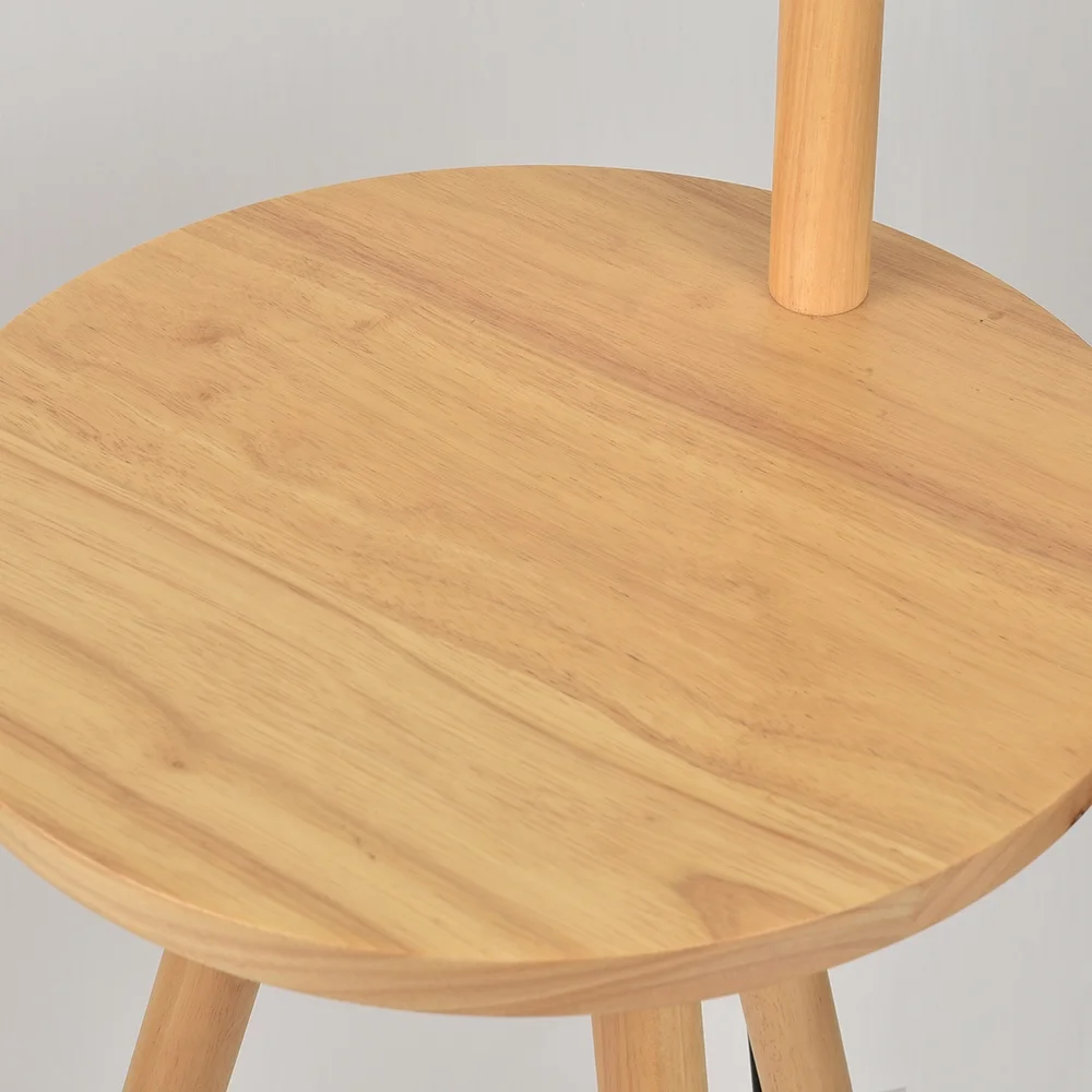 Hotel Floor Lamp With Wooden Table for Hotel Guestroom