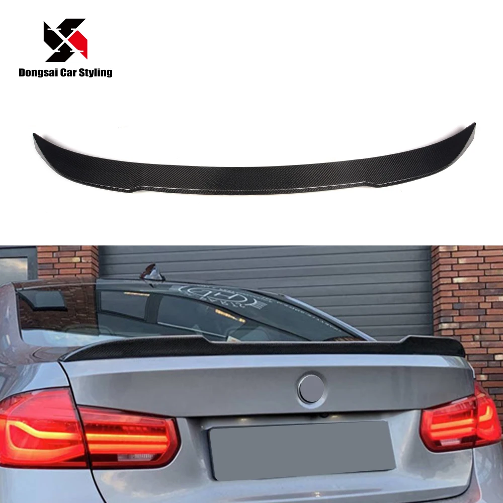 Cs Style Dry Carbon Fiber Rear Trunk Lip Tail Wing Ducktail Spoiler For