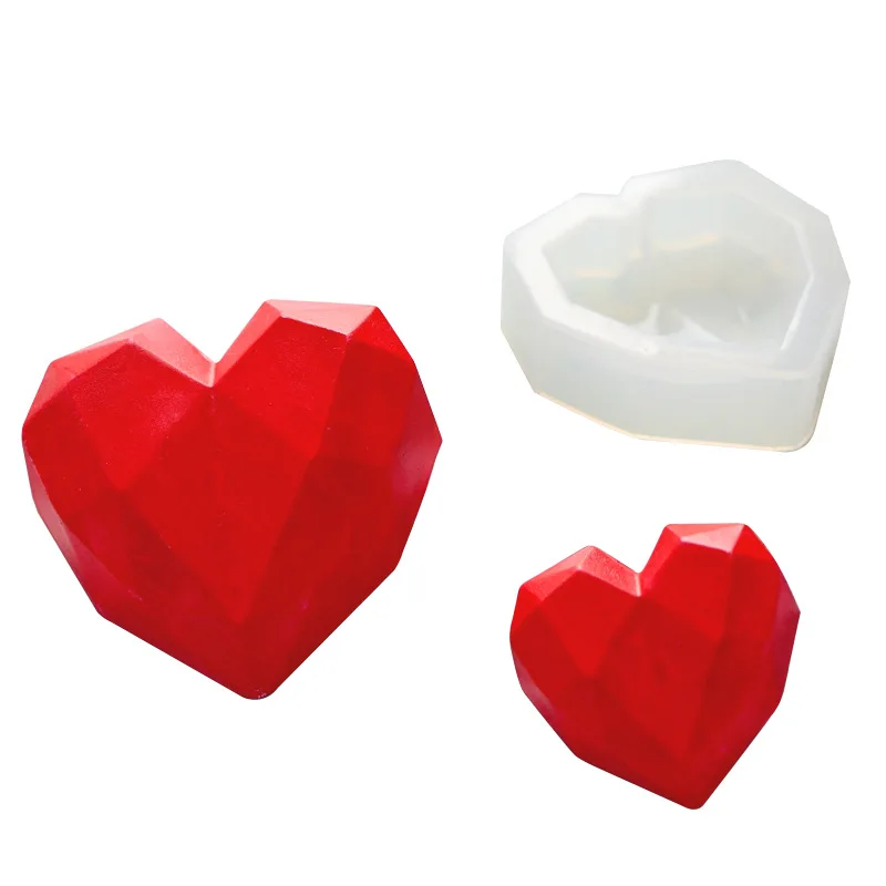 Drop shiping Heart Shaped Silicone Molds Tray 65g Geometric Heart Silicone Mold, White
Drop shiping Heart Shaped Silicone Molds Tray 65g Geometric Heart Silicone Mold, White