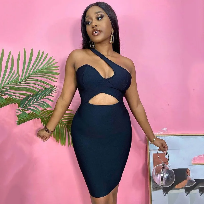 Woman Clothes 2022 Trending Sexy Hollow Out One Shoulder Cut Out Sleeveless Bodycon Women Summer Backless Club Dresses, Black
Woman Clothes 2022 Trending Sexy Hollow Out One Shoulder Cut Out Sleeveless Bodycon Women Summer Backless Club Dresses, Black