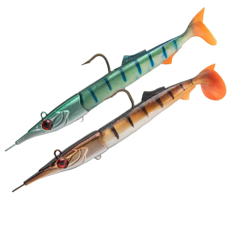 Kingdom 8807 T-NEEDLER Sinking Fishing Lures 2pc Lead Jig Head + 4pc Soft Lure T-Tail Good Swim Action metal Bait For Bass, 6 colors
Kingdom 8807 T-NEEDLER Sinking Fishing Lures 2pc Lead Jig Head + 4pc Soft Lure T-Tail Good Swim Action metal Bait For Bass, 6 colors