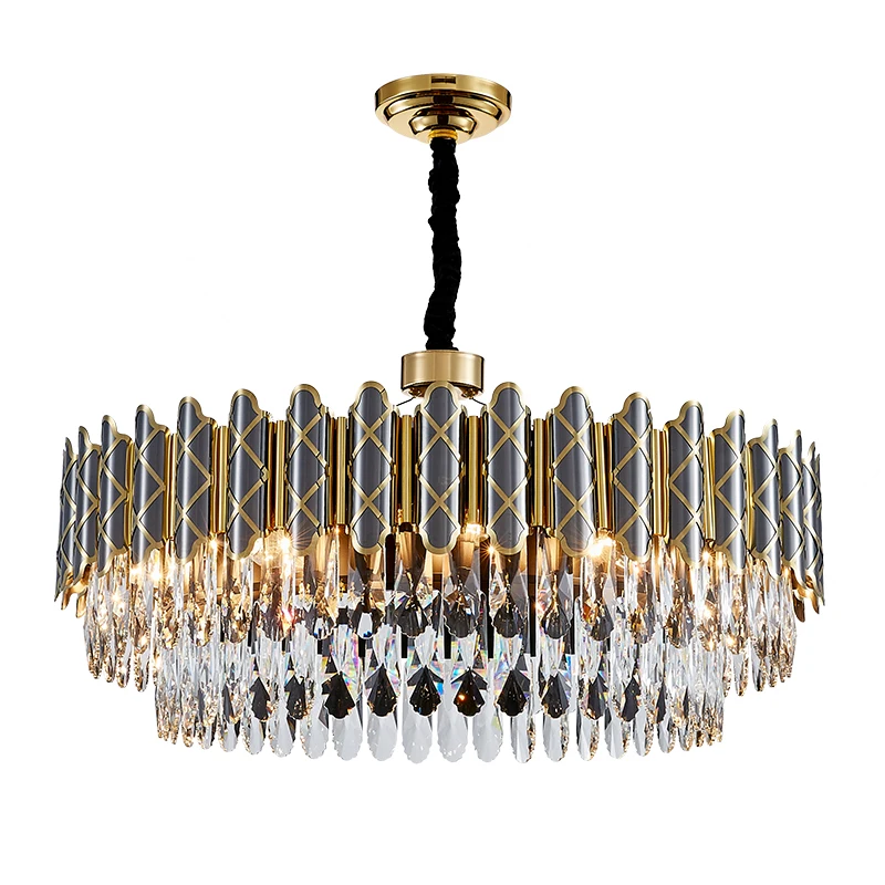 Modern Designers Lamp Elegant Rings Crystal Chandeliers Round Pendant Lights, Dark khaki
Modern Designers Lamp Elegant Rings Crystal Chandeliers Round Pendant Lights, Dark khaki