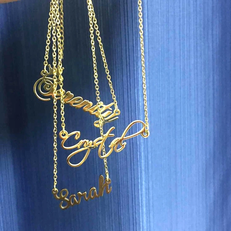 Jialin Jewelry Customised Jewelry Custom 18k Gold Plated Name Necklace For Women Girls
Jialin Jewelry Customised Jewelry Custom 18k Gold Plated Name Necklace For Women Girls