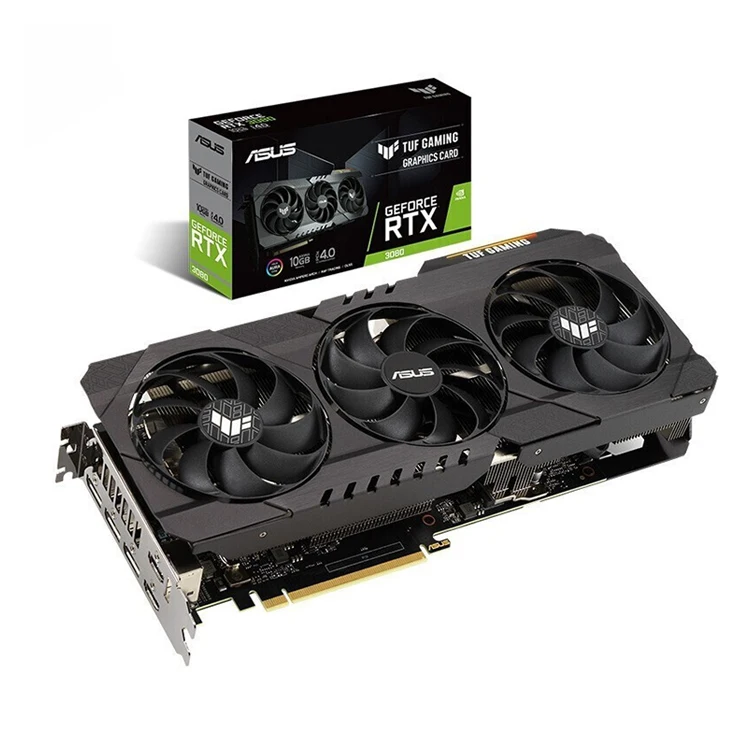 

ASUS TUF-RTX3080-O10G-GAMING Graphics Card With 1440-1815MHz Support 4K Monitor With 10G GDDR6 ASUS TUF RTX 3080 O10G Video Card