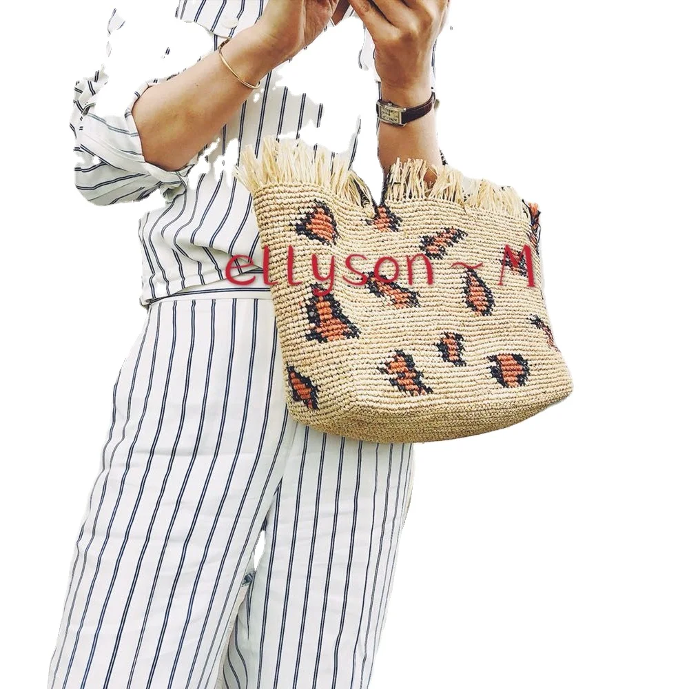 Ellyson Hot Sale Summer Beach Vacation Fashion Leopard Print Large Capacity Ladies Straw Single Shoulder Crossbody Bag
Ellyson Hot Sale Summer Beach Vacation Fashion Leopard Print Large Capacity Ladies Straw Single Shoulder Crossbody Bag