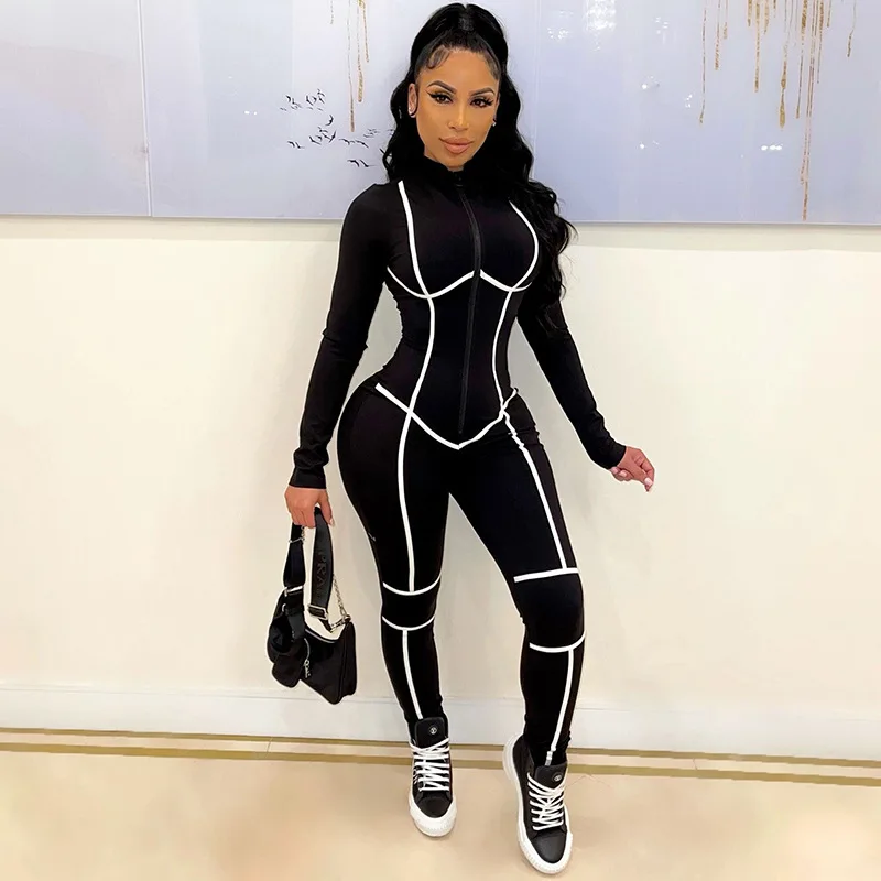 New Lounge Wear Women Black White Color Contrast Jumpsuit Romper Fitted Workout Jumpsuits
New Lounge Wear Women Black White Color Contrast Jumpsuit Romper Fitted Workout Jumpsuits