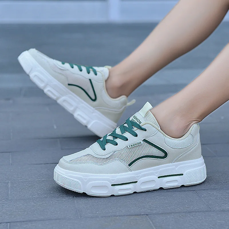 Casual Fashion Breathable Mesh Daddy Shoes Thick Bottom Female Sports Shoes, Beige green, beige black
Casual Fashion Breathable Mesh Daddy Shoes Thick Bottom Female Sports Shoes, Beige green, beige black