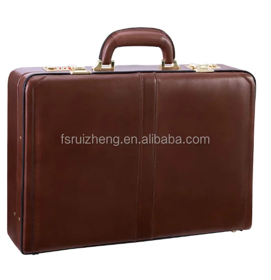 portable pu leather briefcase for men