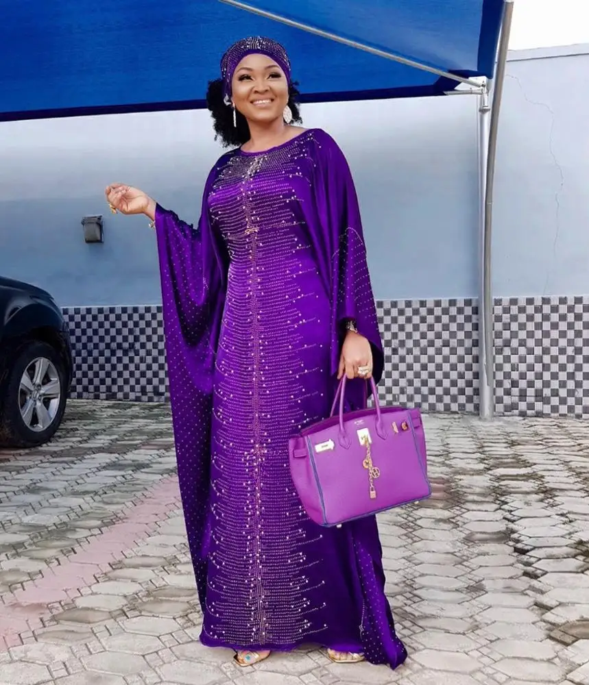Good quality ironed beaded silk long dress satin round neck loose-sleeved bat-sleeve robe clothing with headscarf, As showed
Good quality ironed beaded silk long dress satin round neck loose-sleeved bat-sleeve robe clothing with headscarf, As showed