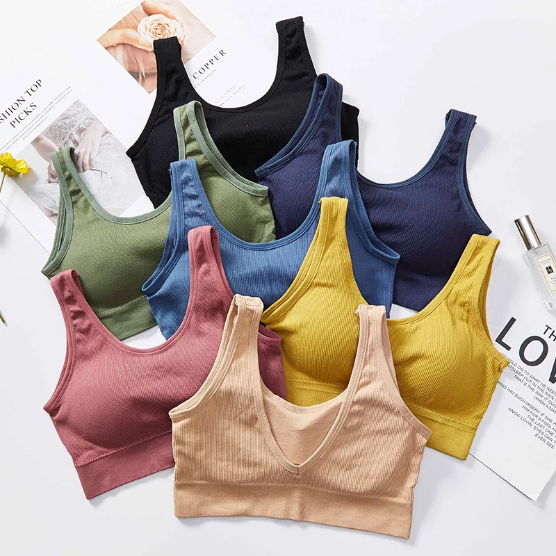 Women Seamless Fitness Yoga V-neck Back Sport Bra Removable Pad Push Up Gym Active Top, As shown
Women Seamless Fitness Yoga V-neck Back Sport Bra Removable Pad Push Up Gym Active Top, As shown