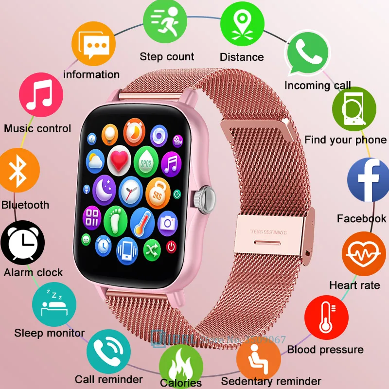 P8 Plus Smart Watch 1.7Inch Full Touch Smartwatch heart rate Blood pressure Smart Bracelet SportsFor Android IOS Smart-Watch
P8 Plus Smart Watch 1.7Inch Full Touch Smartwatch heart rate Blood pressure Smart Bracelet SportsFor Android IOS Smart-Watch