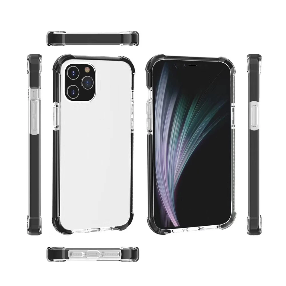Wholesale Four Corner Airbags Design Cushion Shockproof Protection Phone Case for iPhone 11 12 Pro Max Clear Acrylic Cover
Wholesale Four Corner Airbags Design Cushion Shockproof Protection Phone Case for iPhone 11 12 Pro Max Clear Acrylic Cover