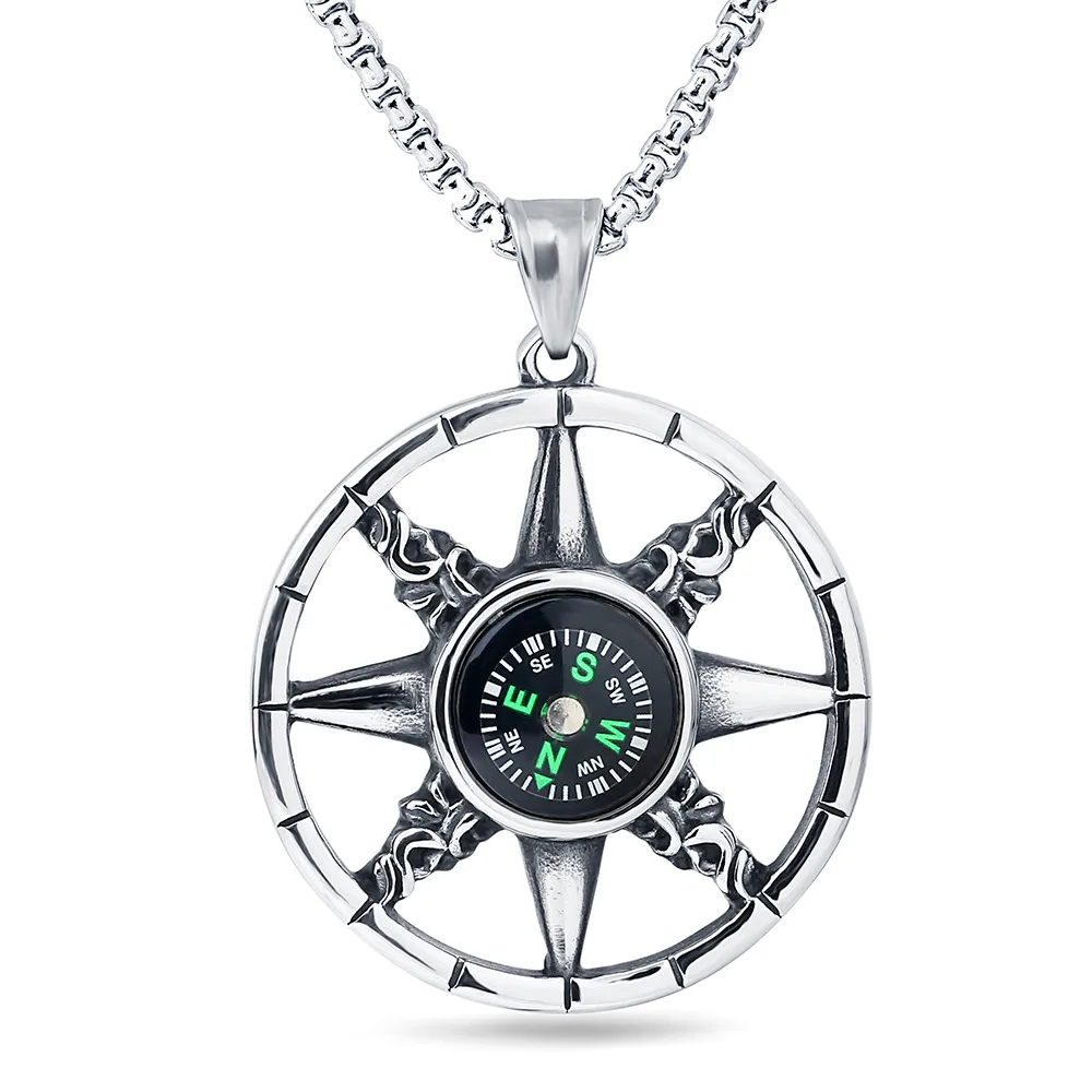 High quality 2020 new fashion compass pendant men's retro stainless steel necklace handmade hip-hop men's jewelry
High quality 2020 new fashion compass pendant men's retro stainless steel necklace handmade hip-hop men's jewelry