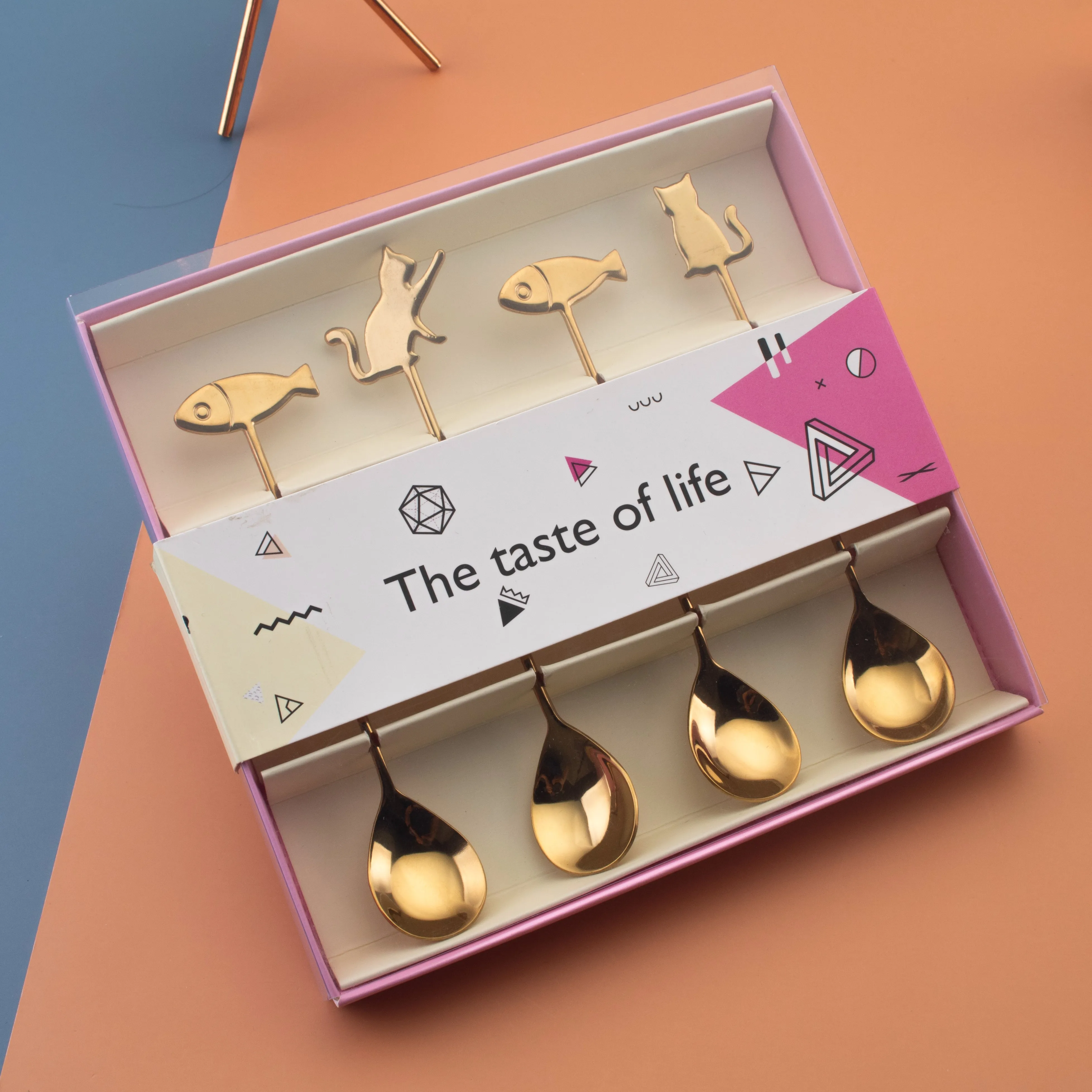 Wholesale Titanium Gold Cute Cat Spoon Stainless Steel Korean Fish tea spoon, Gold,silver
Wholesale Titanium Gold Cute Cat Spoon Stainless Steel Korean Fish tea spoon, Gold,silver