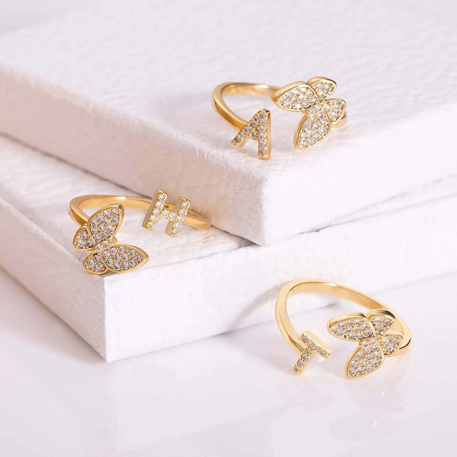 open butterfly rings jewelry women cz stainless steel a-z initial letter gold adjustable alphabet ring
open butterfly rings jewelry women cz stainless steel a-z initial letter gold adjustable alphabet ring