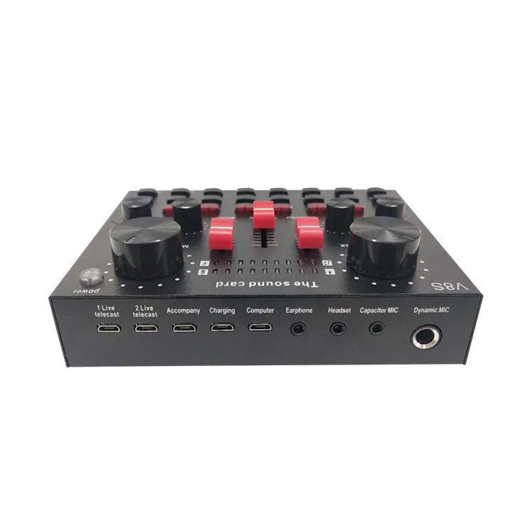 Good Price Mixer Usb Studio Recording Microphone V8S Greeting Module Sound Card, Black
Good Price Mixer Usb Studio Recording Microphone V8S Greeting Module Sound Card, Black