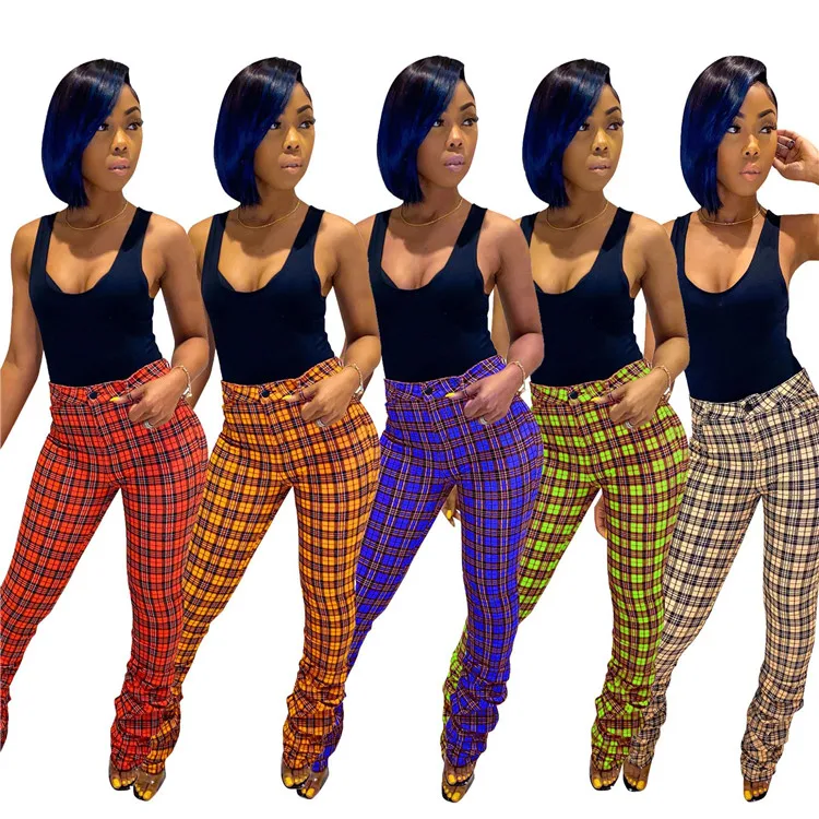 Top trending bodycon slim stacked leggings sweatpants Pleated Trousers Plaid Women Stack Pants, Mix color or custom colors
Top trending bodycon slim stacked leggings sweatpants Pleated Trousers Plaid Women Stack Pants, Mix color or custom colors