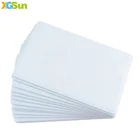 13.56Mhz HF UHF PVC Plastic White Blank NFC RFID ID IC Smart Card for Hotel / Library / Bus