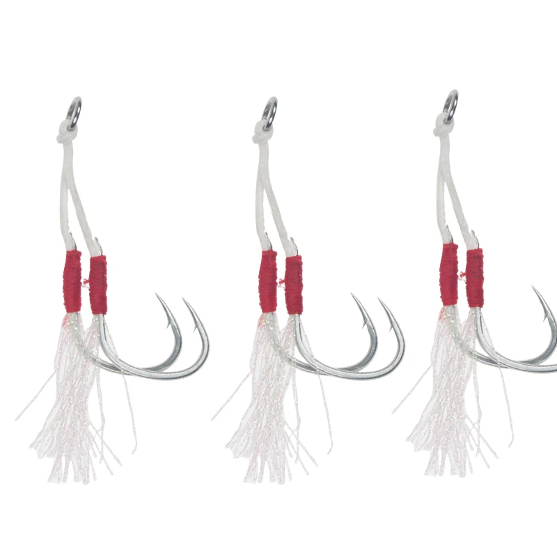 slow jigging pike assist hooks pitch jig assist hooks double assist jigging hooks, 1 color 
slow jigging pike assist hooks pitch jig assist hooks double assist jigging hooks, 1 color