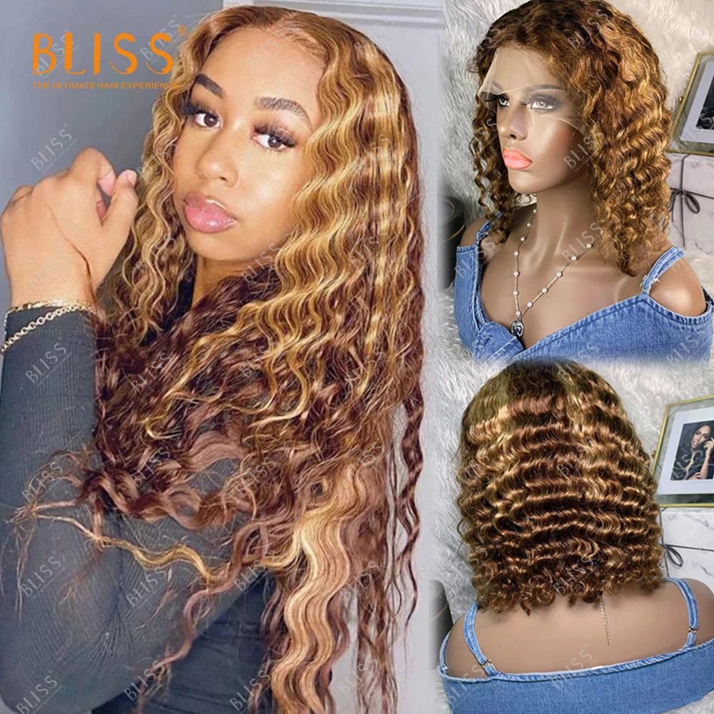 Bliss Human Hair Deep Wave T Part Lace Front Wigs Ombre Highlight Wigs Brazilian Hair Ombre Deep Wave Bob Wigs For Black Women
Bliss Human Hair Deep Wave T Part Lace Front Wigs Ombre Highlight Wigs Brazilian Hair Ombre Deep Wave Bob Wigs For Black Women