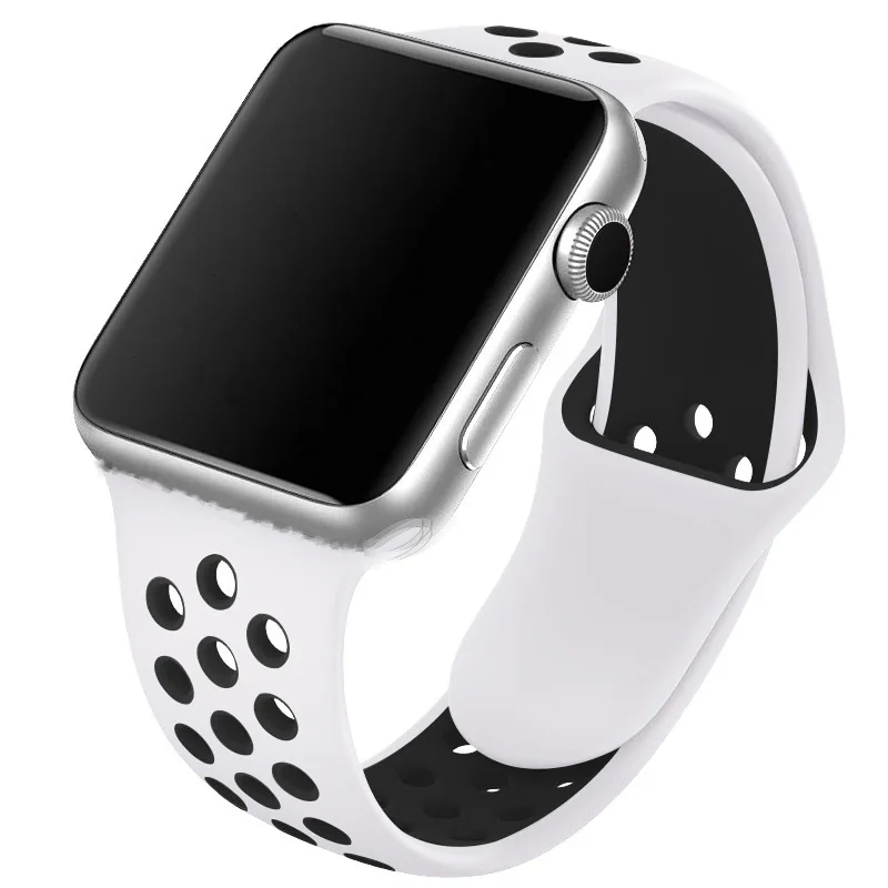 Silicone Rubber Wrist Watch Strap Custom Logo Replacement Rubber Factory Price OEM Waterproof smart watch strap for nike iwatch, 35 color, customizable
Silicone Rubber Wrist Watch Strap Custom Logo Replacement Rubber Factory Price OEM Waterproof smart watch strap for nike iwatch, 35 color, customizable