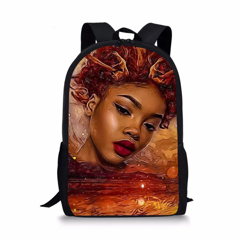 Popular cartoon school backpack African girl printing School Bags Customised Printing, As shown
Popular cartoon school backpack African girl printing School Bags Customised Printing, As shown
