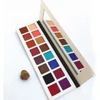 Private label white cardboard eyeshadow packaging eye shadow pallette 16 color nude high pigment eyeshadow palette
