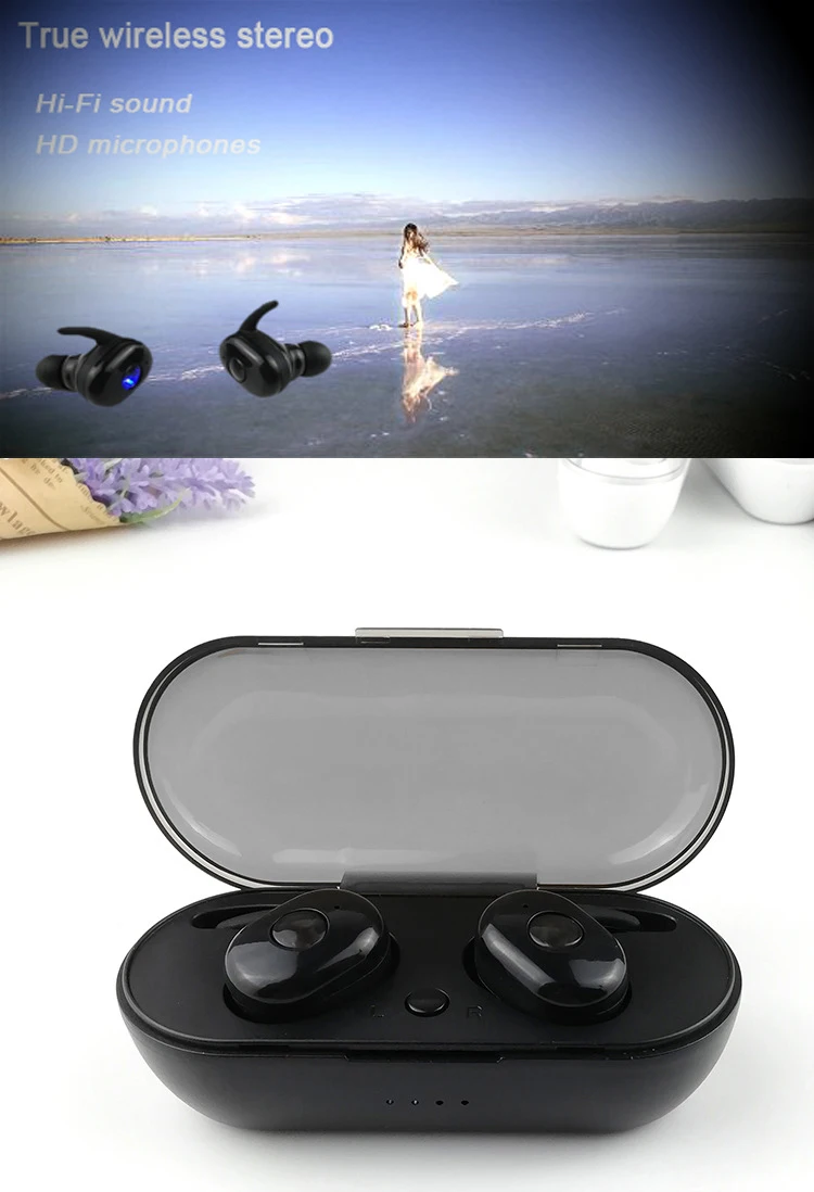 Unique sport earphone earbuds design TWS Blue tooth wireless headphone - ANKUX.COM