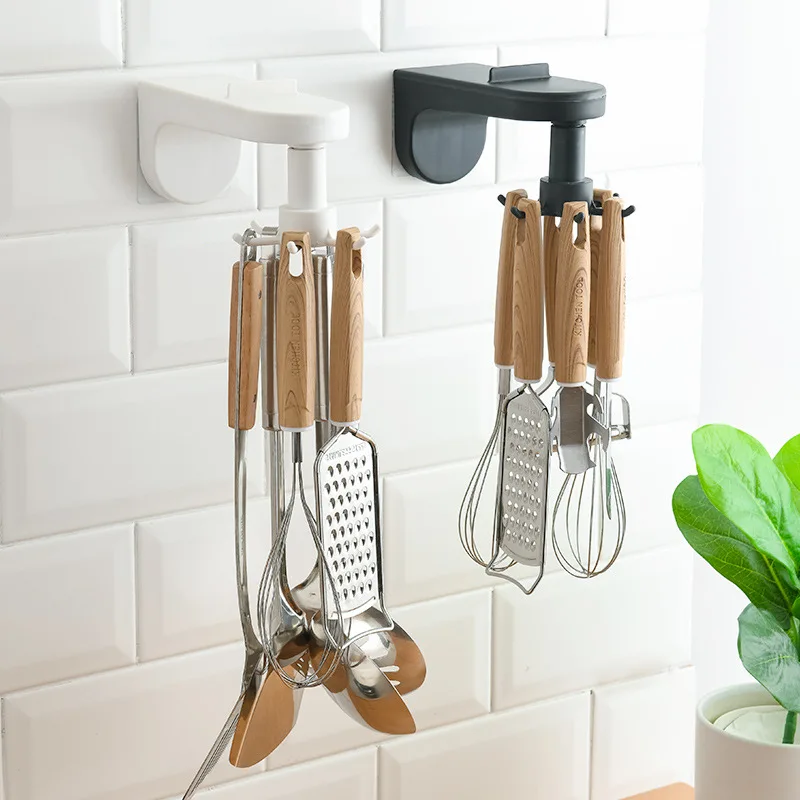 6 Hooks Kitchen Rack Kitchen Organizer Home Accessories 360 Degrees Rotating Cabinet Hanger Utensils For Kitchen Convenience
6 Hooks Kitchen Rack Kitchen Organizer Home Accessories 360 Degrees Rotating Cabinet Hanger Utensils For Kitchen Convenience