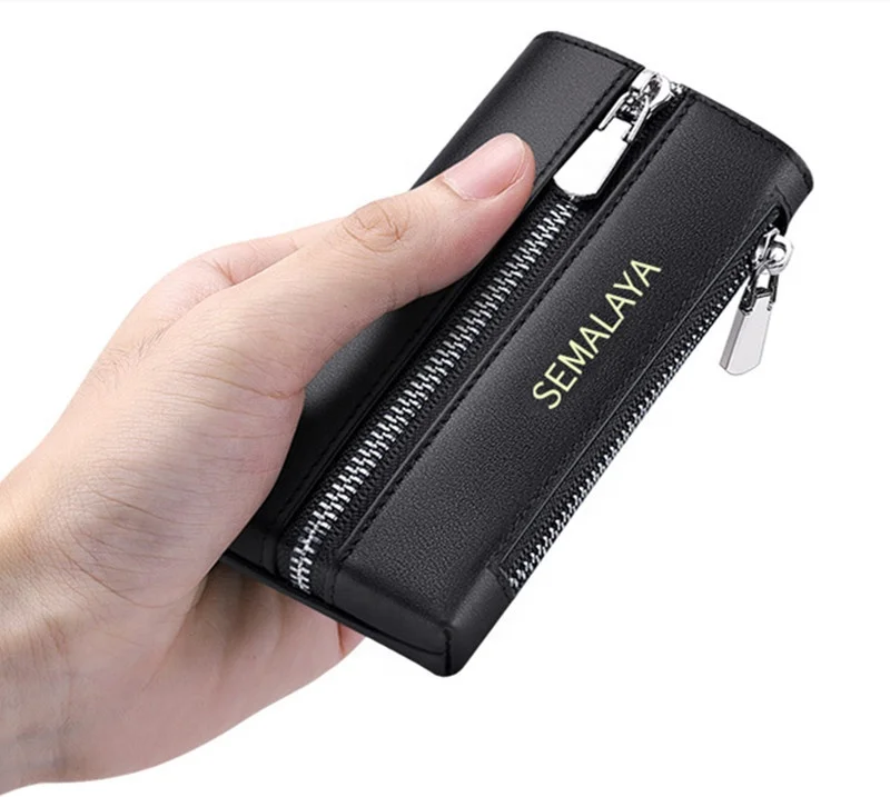 2021 SEMALAYA luxury brand key pouch wallets mens leather wallet and key holder unisex present key pouch case, Black/brown/blue
2021 SEMALAYA luxury brand key pouch wallets mens leather wallet and key holder unisex present key pouch case, Black/brown/blue