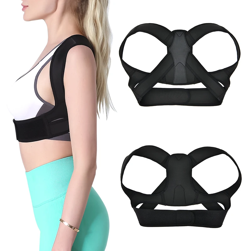 Customized Posture Back Support Lumbar Brace Shoulder correction brace band belt, Black
Customized Posture Back Support Lumbar Brace Shoulder correction brace band belt, Black