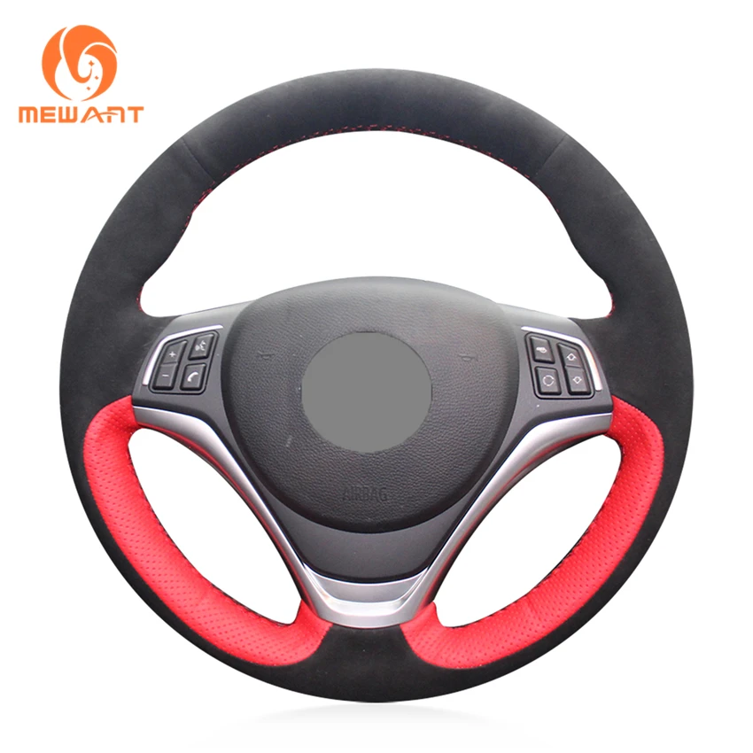 Special Design Black Suede Red Genuine Leather Custom Hand Sewing Steering Wheel Cover For BMW X1 E84 2012 2013 2014 2015
Special Design Black Suede Red Genuine Leather Custom Hand Sewing Steering Wheel Cover For BMW X1 E84 2012 2013 2014 2015