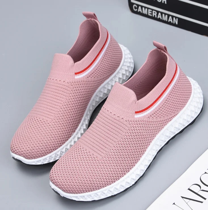 Pink color ladies fashion sneakers rubber out-sole breathable durable women's fashion casual sports loafers shoes wholesaler
Pink color ladies fashion sneakers rubber out-sole breathable durable women's fashion casual sports loafers shoes wholesaler