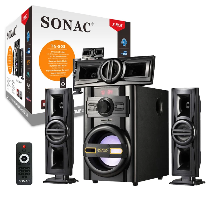 SONAC TG-503 speakers audio system multimedia party woofer outdoor speakers
SONAC TG-503 speakers audio system multimedia party woofer outdoor speakers