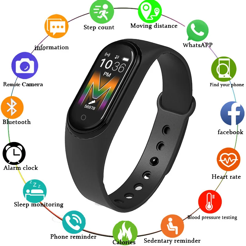 Sports Fitness Tracker BT Call Electronic Health Smart Watch M5 Support temperature smart watch Sport band
Sports Fitness Tracker BT Call Electronic Health Smart Watch M5 Support temperature smart watch Sport band