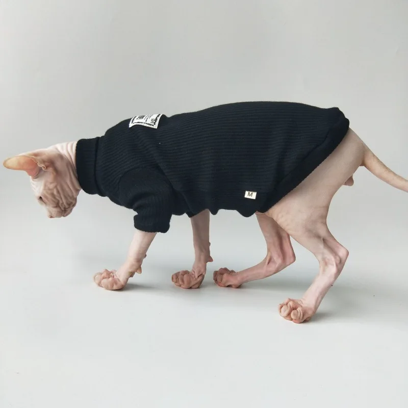 

Hairless Cat Clothes Winter Thickened Sphynx Cat Clothes Wholesale Cat Sweater Clothes, Show as the picture